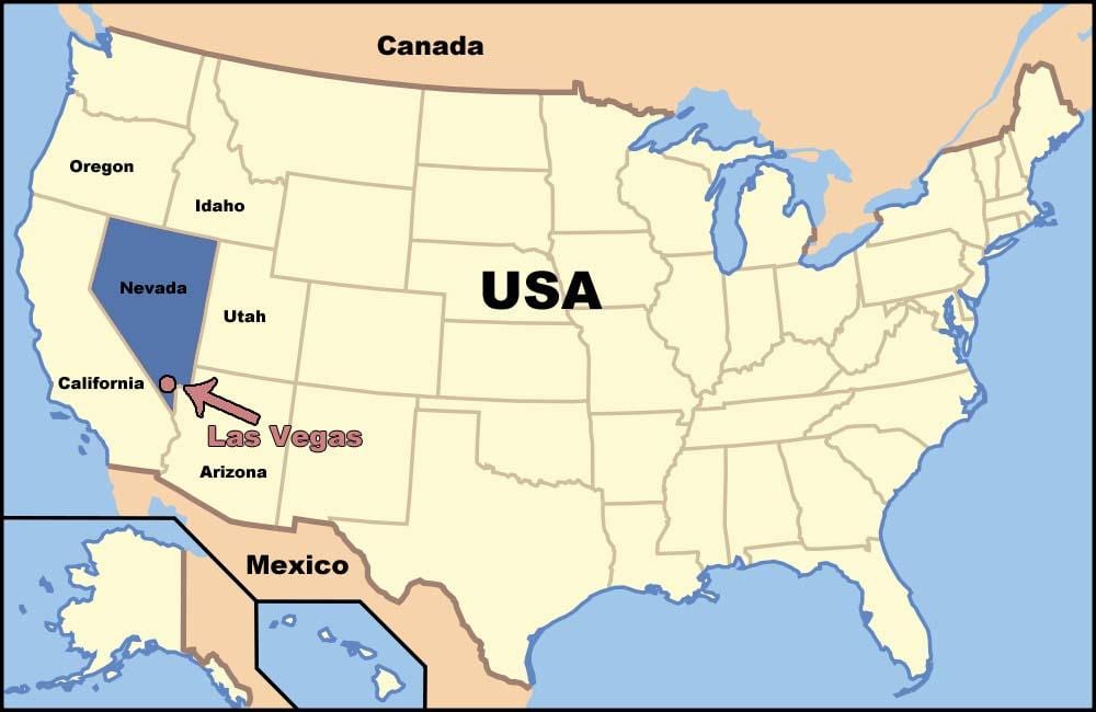Las Vegas minket térkép