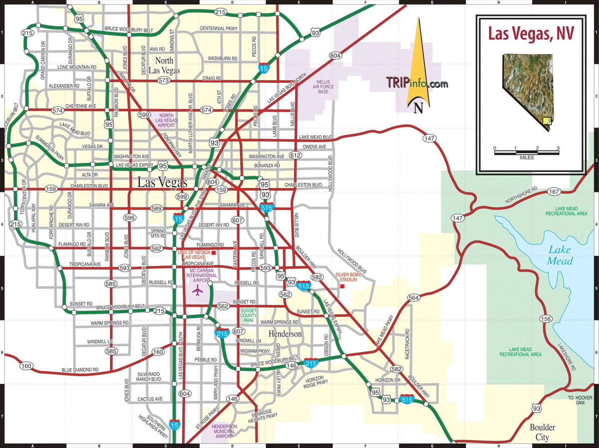 Las Vegas Nevada térkép