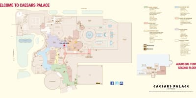 Las Vegas-i Caesars térkép