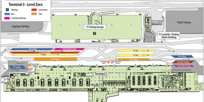 Las Vegas repülőtéri térkép terminál 3