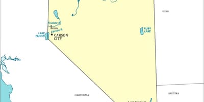 Térkép Las Vegas-ban, Nevadában