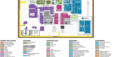 A város központjában, a Las Vegas-i térkép